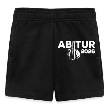 ABI 2026 Mittelfinger Abitur - Geschenk - Baby Shorts - Schwarz - Vorne