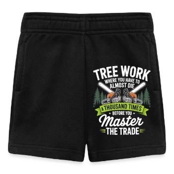 Chainsaw Championship in the Forest - Baby Shorts - black - Front