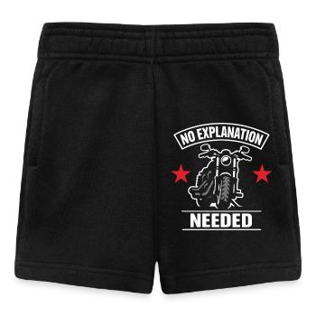 Warum Wir Motorrad Fahren, - Baby Shorts - Schwarz - Vorne