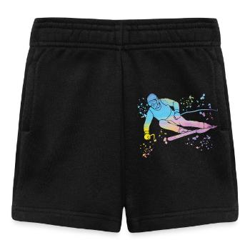 Ski alpin Sports d’hiver Ski nordique - Short Bébé - noir - Devant