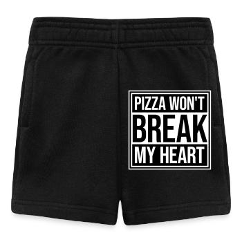La pizza ne me brisera pas le cœur La nourriture aime l’humour - Short Bébé - noir - Devant