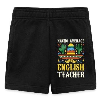 Nacho Professeur d’anglais moyen - Short Bébé - noir - Devant