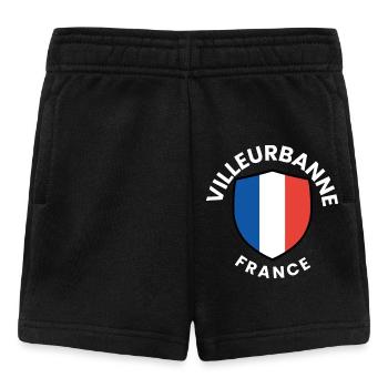 French Flag Shield Design - Baby Shorts - black - Front