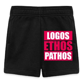 Logos Ethos Pathos Rhétorique Étudiant en Philosophie - Short Bébé - noir - Devant