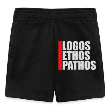 Logos Ethos Pathos Rhétorique Étudiant en Philosophie - Short Bébé - noir - Devant