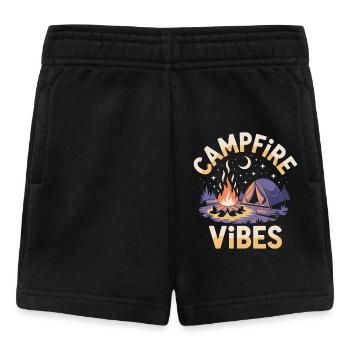 Ambiance de feu de camp - Short Bébé - noir - Devant
