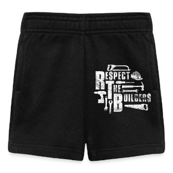 Respect the Builders - Short Bébé - noir - Devant