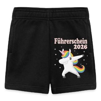 Driver's license 2026 passed car driving motorcycle - Baby Shorts - black - Front