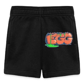 Egg, mot dessiné - Short Bébé - noir - Devant