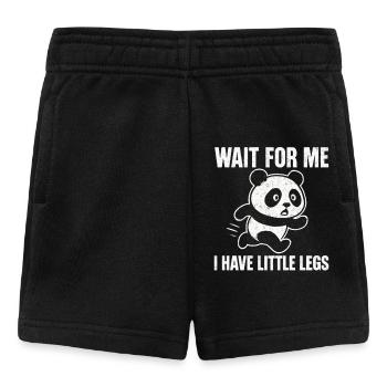 Panda Spruch Humor Meme Lustig Witzig Geschenkidee - Baby Shorts - Schwarz - Vorne