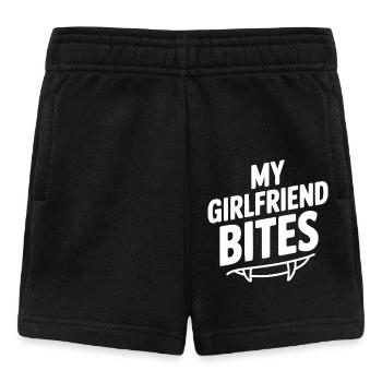 My Girlfriend Bites - Baby Shorts - black - Front