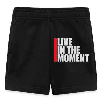 Vivre dans l’instant Pleine conscience de la présence - Short Bébé - noir - Devant