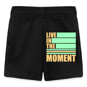 Vivre dans l’instant Pleine conscience de la présence - Short Bébé - noir - Devant