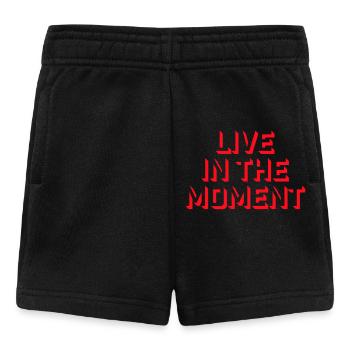 Vivre dans l’instant Pleine conscience de la présence - Short Bébé - noir - Devant