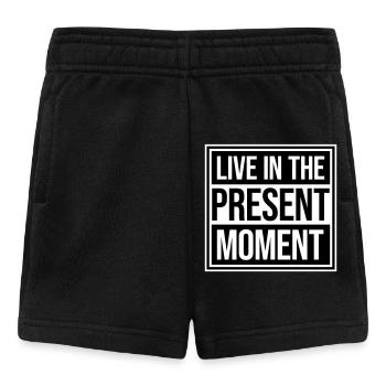 Vivre dans l’instant Pleine conscience de la présence - Short Bébé - noir - Devant