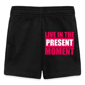 Vivre dans l’instant Pleine conscience de la présence - Short Bébé - noir - Devant