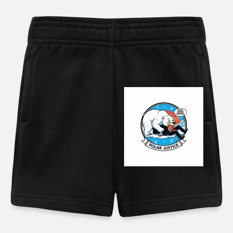 Dessin animé PolarJustice - Short Bébé - noir