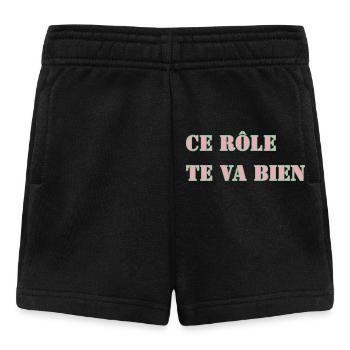 DIESE ROLLE PASST GUT ZU DIR - Baby Shorts - Schwarz - Vorne