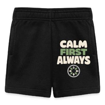 Ruhe Schlägt Panikbereitschaft, Lebensstil, - Baby Shorts - Schwarz - Vorne
