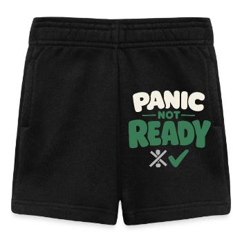 Ruhe Schlägt Panikbereitschaft, Lebensstil, - Baby Shorts - Schwarz - Vorne