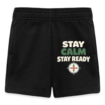 Ruhe Schlägt Panikbereitschaft, Lebensstil, - Baby Shorts - Schwarz - Vorne