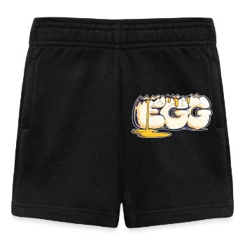 Egg, mot dessiné (2) - Short Bébé - noir - Devant