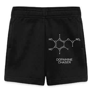 Dopamine Chaser Molekül - Baby Shorts - Schwarz - Vorne