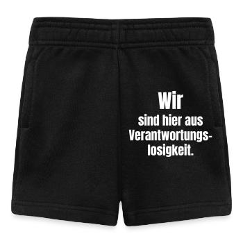 Irresponsibility Shirt Statement - Baby Shorts - black - Front