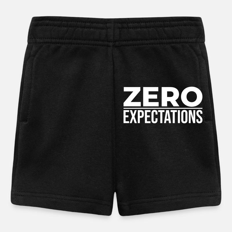 Zero Expectations – Minimal Statement - Baby Shorts - black