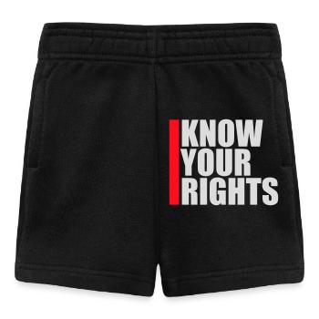 Connaissez vos droits Activisme Justice Liberté - Short Bébé - noir - Devant
