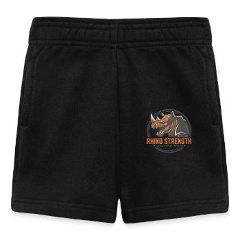 Rhino Strength –No Excuses Gym - Baby Shorts - Schwarz - Vorne