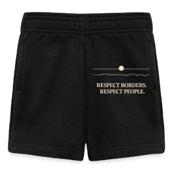 Groenland - Respecter les frontières Respecter les gens - Short Bébé - noir - Devant