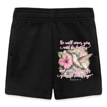 Bible Verse Christian Hummingbird - Baby Shorts - black - Front