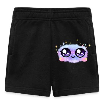 Galaxy Eyes Kawaii – Cute Cosmic Eyes - Short Bébé - noir - Devant