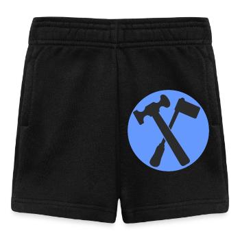 51174_Klempner, tinsmith, plumber - Baby Shorts - black - Front