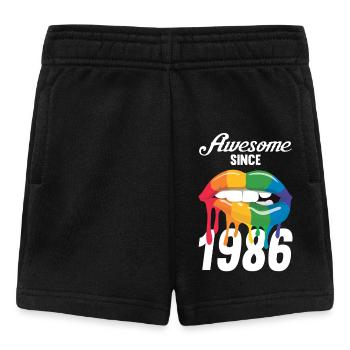 Rainbow Lips 1986 - Baby Shorts - black - Front