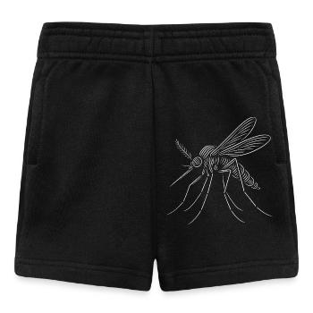 Line Mosquito Sketch Art - Baby Shorts - black - Front