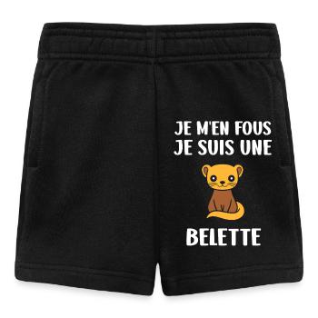 Belette Attitude Je M'en Fous - Short Bébé - noir - Devant