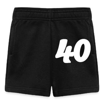 40. 40 YEARS. 40th ANNIVERSARY. 40 YEARS ANNIVERSARY. - Baby Shorts - black - Front