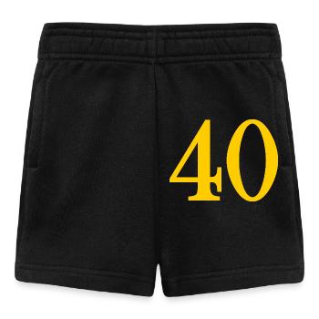 40. 40 YEARS. 40th ANNIVERSARY. 40 YEARS ANNIVERSARY. - Baby Shorts - black - Front