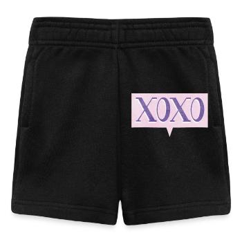 XoXo – Pop Culture Love Hug Youth Language - Baby Shorts - black - Front