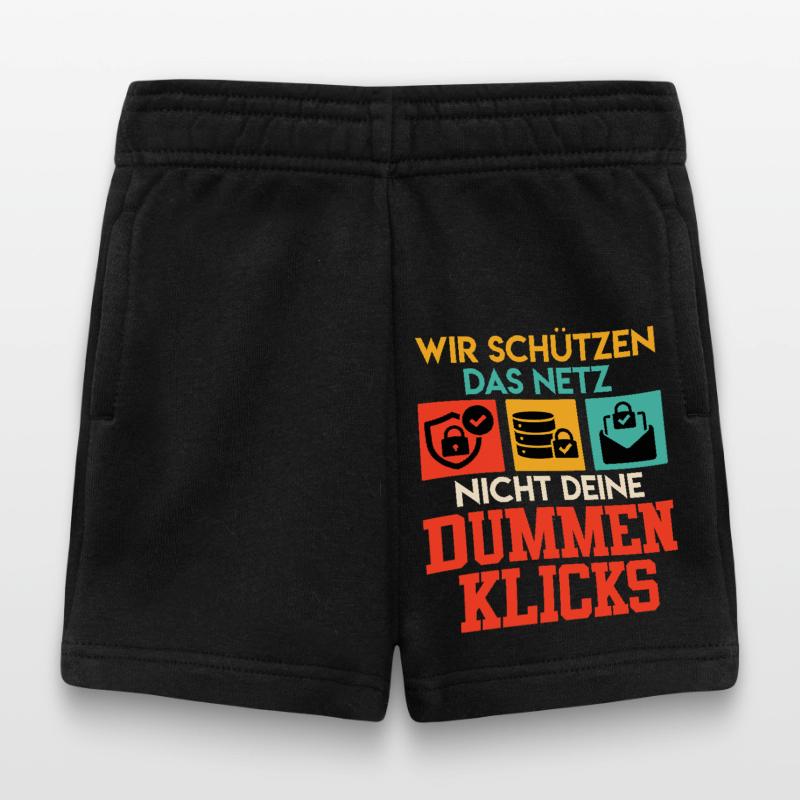 Coder WE DON'T USE THE NET YOUR STUPID CLICKS Baby Shorts