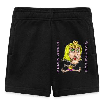 Hobby Queen Cleopatra – Dessin animé ironique et drôle - Short Bébé - noir - Devant