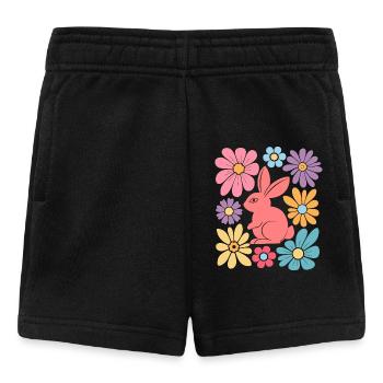 Happy Easter Bunny Boho - Baby Shorts - Schwarz - Vorne