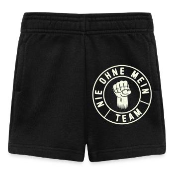 Emblème de mon Poing d’Équipe - Short Bébé - noir - Devant