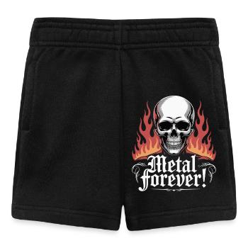 Metal Forever Skull Flame - Baby Shorts - black - Front