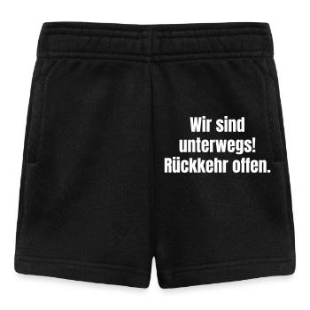 We are on the way return open - Baby Shorts - black - Front