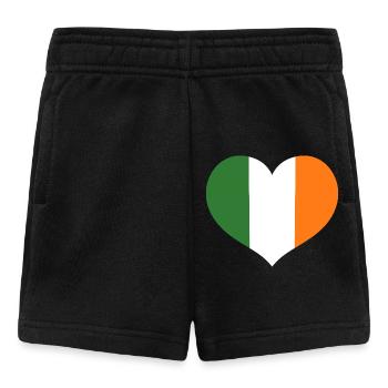 Herz-Emblem der irischen Flagge - Baby Shorts - Schwarz - Vorne