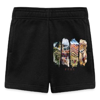 Peru Vacation Travel – Inca & Mountain Motif - Baby Shorts - black - Front