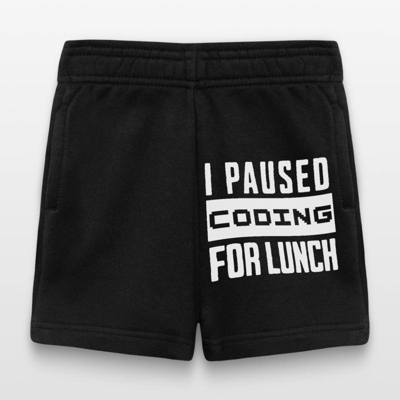 Nerd Coding , I Paused Coding for Lunch Baby Shorts